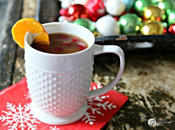 Slow Cooker Wassail Recipe | Looking for a Christmas recipe for a hot drink to serve a crowd? This easy holiday beverage can be spiked or not! See more on TodaysCreativeLife.com