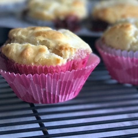 Jam Filled Sweet Raspberry Muffins