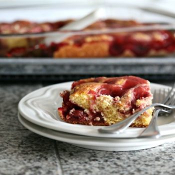 Cherry Marble Cake | Cake Mix Marble sheet cake is easy and delicious. Use any pie filling you desire! TodaysCreativeLife.com