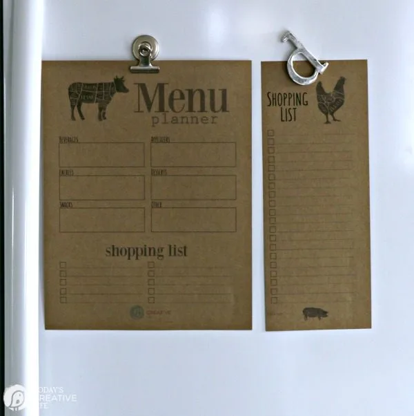 Free Printable Menu Planner | Planning your weekly meals just got easier! Download your free copy of this Modern Farmhouse menu planner.