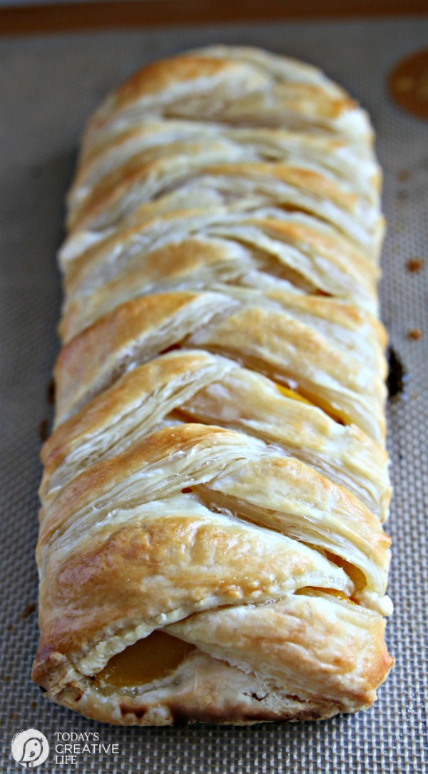 Puff Pastry Braid | This easy puff pastry braid can be made in any flavor. Perfect for Easter brunch, or breakfast. Click on the photo for the recipe. TodaysCreativeLife.com