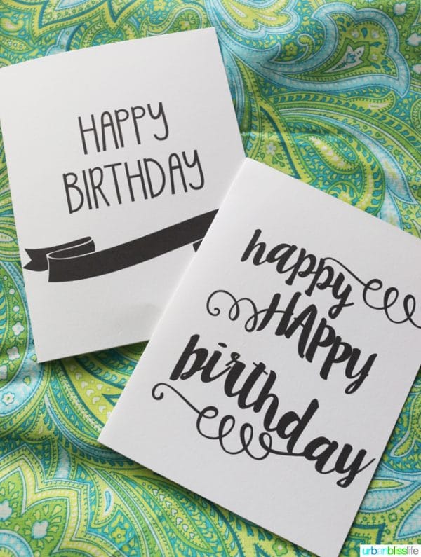 Printable Birthday Cards | Free Printables | Today's Creative Life