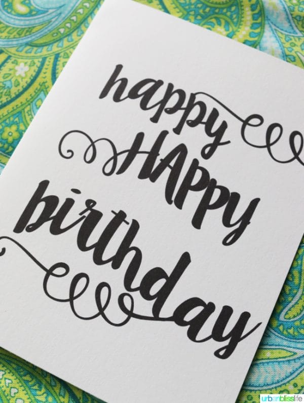 Birthday Card Printable Free