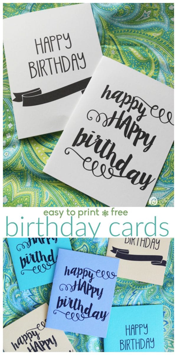 Printable Birthday Cards Free Printables Today S Creative Life