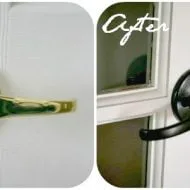 Spray Painting Door Knobs