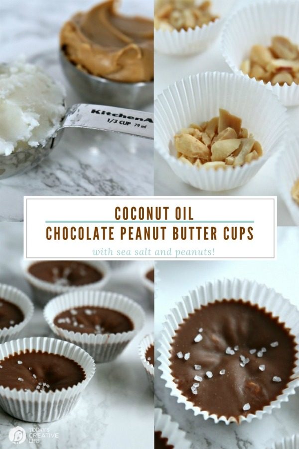 Coconut Oil Chocolate Peanut Butter Cups | Clean eating just got easier! Cutting sugar & making healthy choices using this simple recipe will take care of those cravings. Cocoa powder, coconut oil, ... see the full recipe by clicking on the photo. TodaysCreativeLife.com 