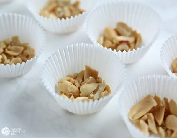 Coconut Oil Chocolate Peanut Butter Bites | making clean eating peanut butter cups. TodaysCreativeLife.com