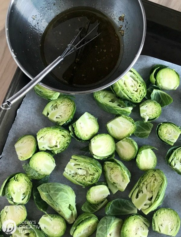 Roasted Brussel Sprouts | Glazed with balsamic and parmesan. 