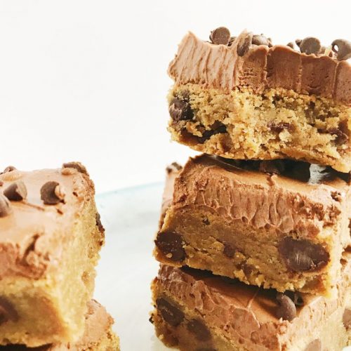 Peanut Butter Brownies with Fudge Frosting