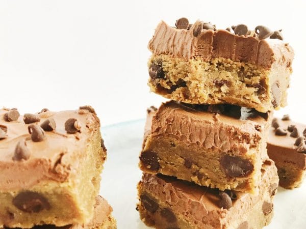 Peanut Butter Brownies with Fudge Frosting 