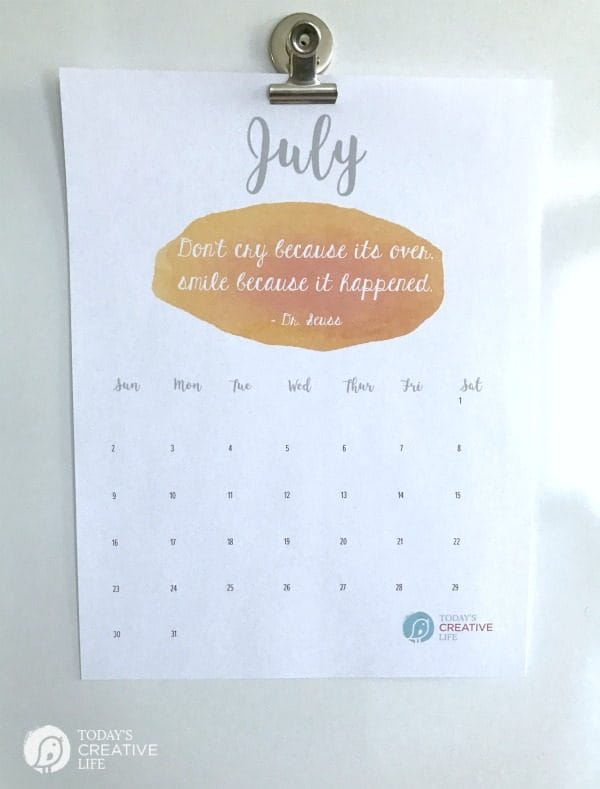 july 2017 printable calendar todays creative life