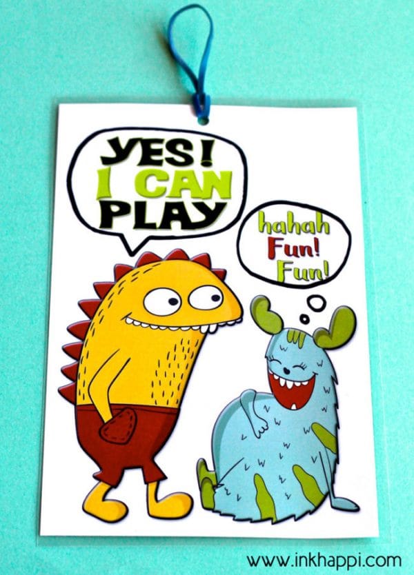 Printable Playtime Door Signs | Free Printables | Parenting Printables | We can Play Printable | inkhappi.com for TodaysCreativelife.com