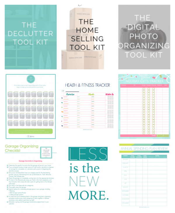 Downloadable Printables for staying organized from Refined Rooms 