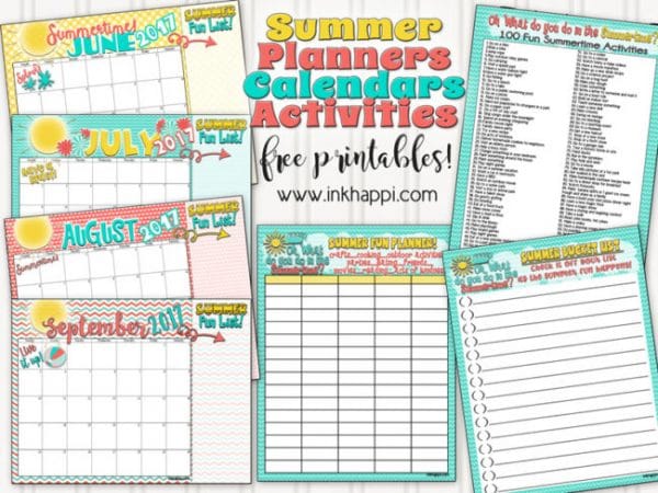 Free Summer Activity Printables from inkhappi.com