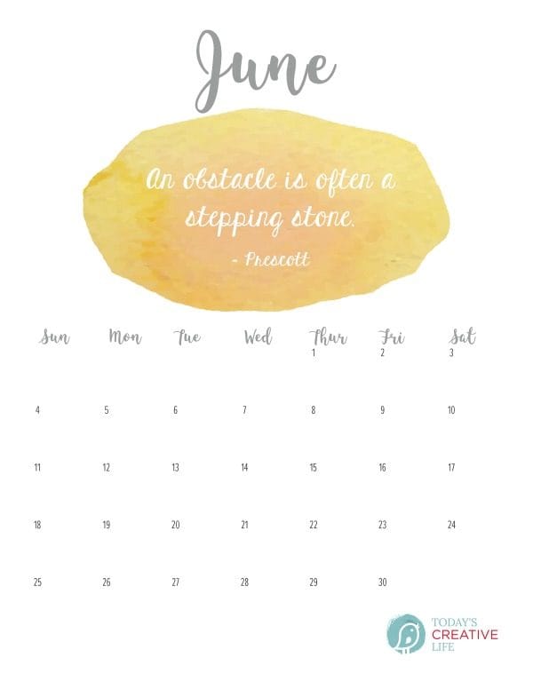 june 2017 printable calendar todays creative life