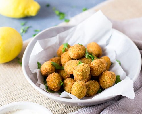 Fried Sausage Stuffed Olives | Finger Foods | Appetizer Recipes | Party Appetizer | Authentic Italian Recipes from The Rustic Kitchen for TodaysCreativeLife.com
