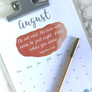 August 2017 Printable Calendar