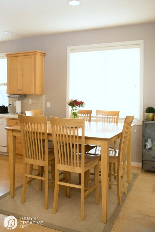 Breakfast Nook Makeover Before and After