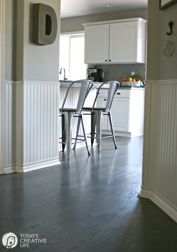 hardwood floors in a kitchen