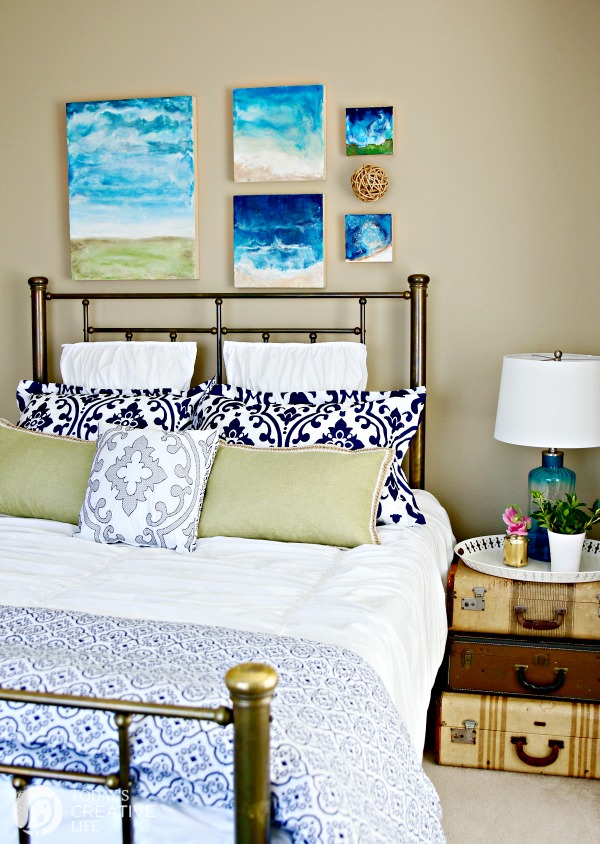 Guest Bedroom Decorating Ideas on a Budget | Before and After Room makeover. Inexpensive Style from Better Homes and Gardens. See more on TodaysCreativeLife.com