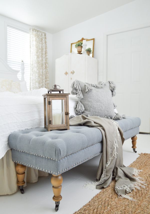 Vintage Guest Bedroom Makeover by Fox Hollow Cottage. 