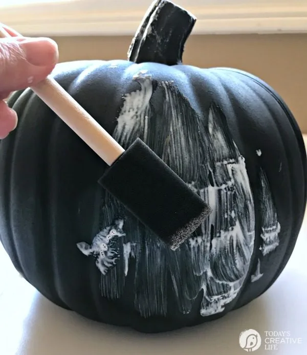 No Carve Mod podge Pumpkins TodaysCreativeLife.com