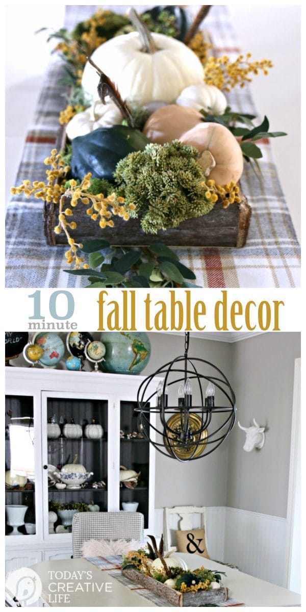 DIY Fall Decor Rustic Centerpiece - Today's Creative Life