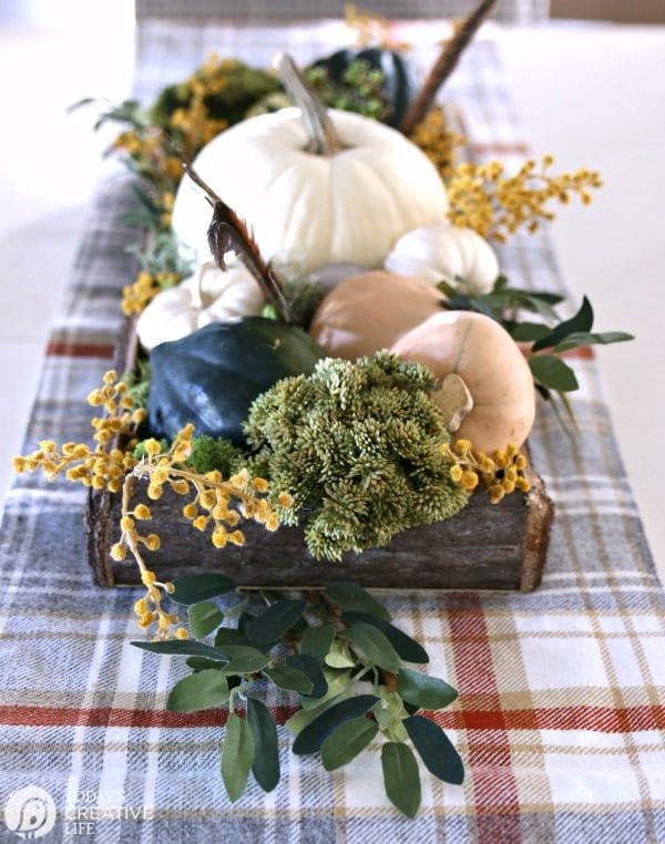 DIY Fall Decor | Easy Table Centerpiece for Fall or Thanksgiving. TodaysCreativeLife.com