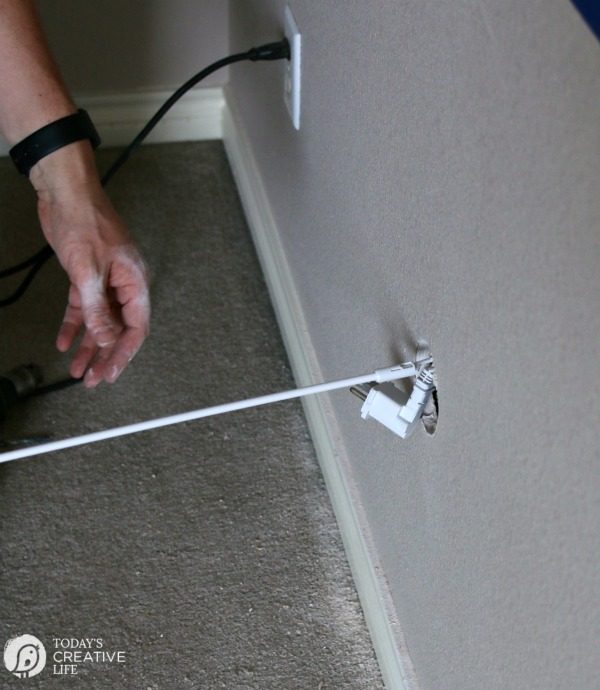 TV Wire Hider | Hide wires easily with this In Wall TV Power Cord & Cable Kit | TodaysCreativelife.com