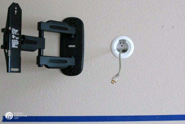 How to hide cables in a wall | Hide wires easily with this In Wall TV Power Cord & Cable Kit | TodaysCreativelife.com