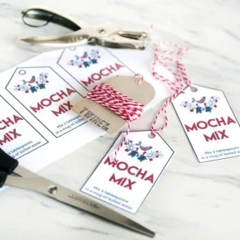 Scandinavian Mocha Mix Gift Tags Free Printable from TodaysCreativeLife.com
