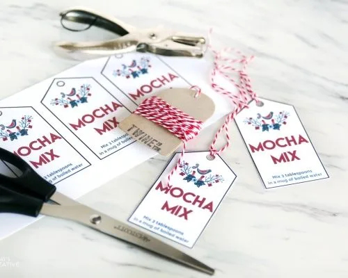 Scandinavian Mocha Mix Gift Tags Free Printable from TodaysCreativeLife.com