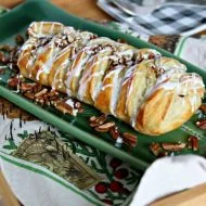 Pumpkin Cream Cheese Puff Pastry Braid