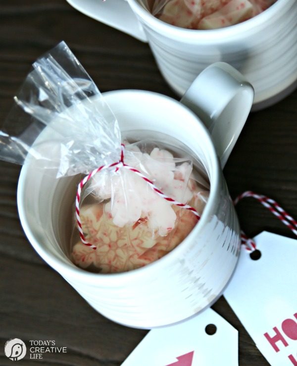 Peppermint snowflakes for Hot Milk or Cocoa!