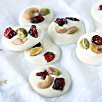 White Chocolate Nutty Fruit Bites | Easy to make candy | Holiday candy making | White Chocolate Bark bites | TodaysCreativeLIfe.com
