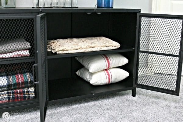 Stylish Storage Solutions | Industrial Metal Storage Cabinet for your Home | TodaysCreativeLife.com