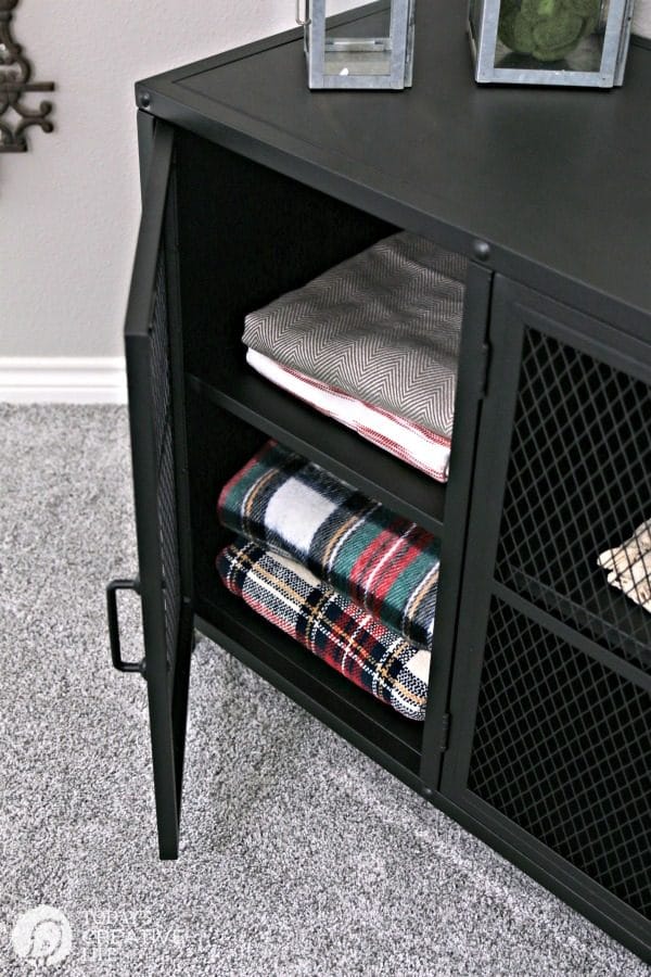 Stylish Storage Solutions | Industrial Metal Storage Cabinet for your Home | TodaysCreativeLife.com