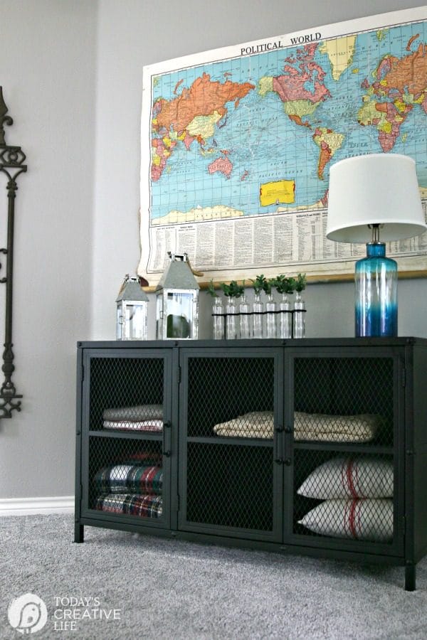 Stylish Storage Solutions | Industrial Metal Storage Cabinet for your Home | TodaysCreativeLife.com