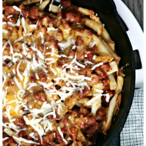 Chili Cheese Fries Recipe | Skillet or Pan