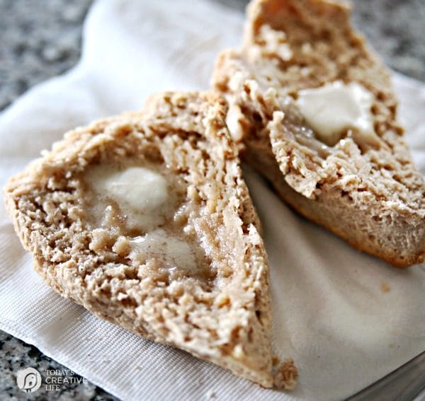 Cinnamon Sugar Sour Cream Scones | Breakfast Scones | Easy to make homemade scones | Brunch Recipes | Easy Baking | TodaysCreativeLife.com