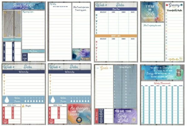 Free Printable Fitness and Wellness Planner | Exercise Tracker, Meal Tracker | TodaysCreativeLife.com