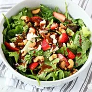 Strawberry Gorgonzola Green Salad