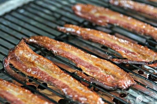 Sweet and Spicy Candied Bacon | baked in the oven crispy sweet bacon recipe | Easy Breakfast Recipe | TodaysCreativeLife.com