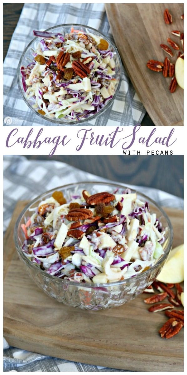 Fruit Cabbage Salad Recipe | Spring & Summer Salad | Easter Salad | Brunch Fruit Salad | Easy Fruit Salad Recipe | TodaysCreativeLife.com