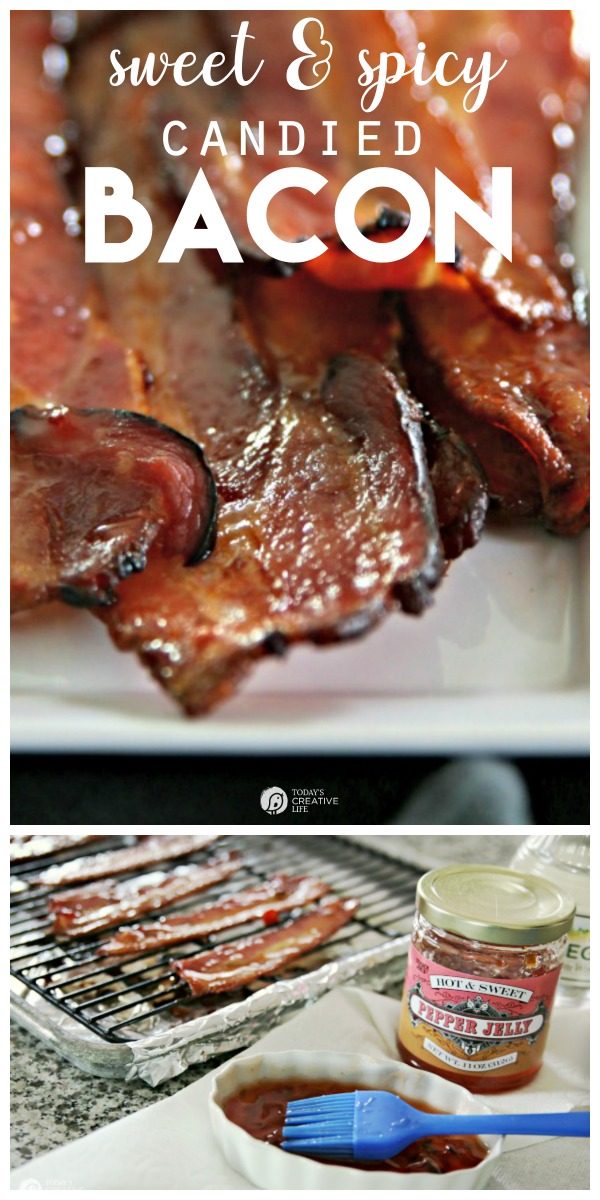 Photo collage with bacon