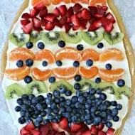 Sugar Cookie Easter Egg Fruit Pizza