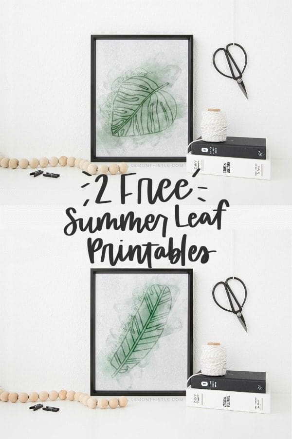 Printable Palm Leaf - Free Watercolor Tropical Leaf Printable Inkstruck Studio