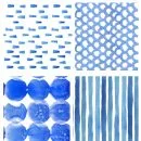 DIY Drink Coasters Shibori Printed Papers | TodaysCreativeLife.com
