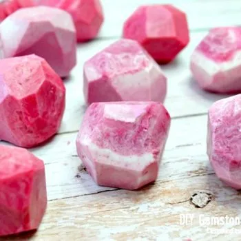 Handmade Gemstone Shaped Soap | How to Make Soap | DIY Soap Recipes | Shaped Soap Ideas | Pink Soap. EverythingEtsy.com for TodaysCreativeLife.com