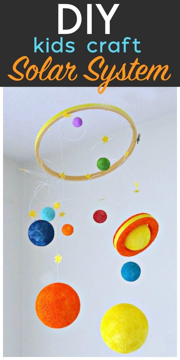 DIY Solar System Kids Craft | Styrofoam Kit | Crafts for Kids | Space Projects for Kids | DIY Space Mobile | TodaysCreativeLife.com